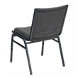 Flash Furniture Hercules Upholstered Stacking Chair in Gray