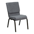 Flash Furniture Hercules Church Stacking Guest Chair in Gray