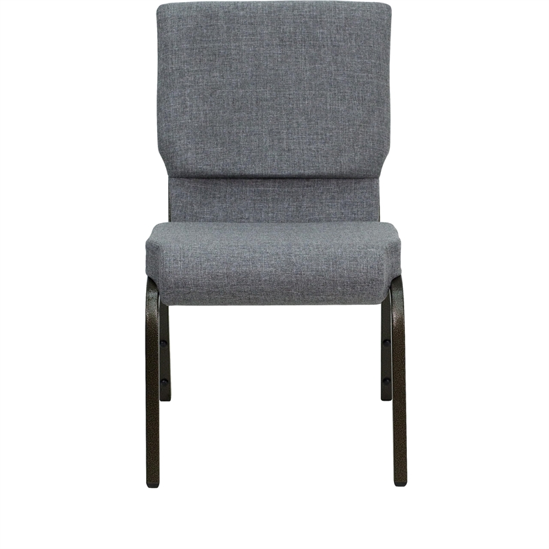 Flash Furniture Hercules Church Stacking Guest Chair in Gray