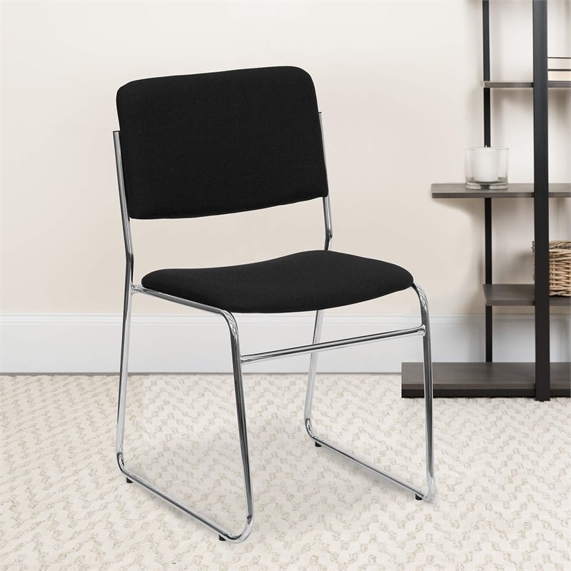 Flash Furniture Hercules 500 lb. Capacity Black Fabric High Density Chair