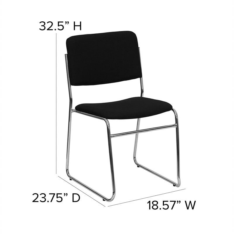 Flash Furniture Hercules 500 lb. Capacity Black Fabric High Density Chair