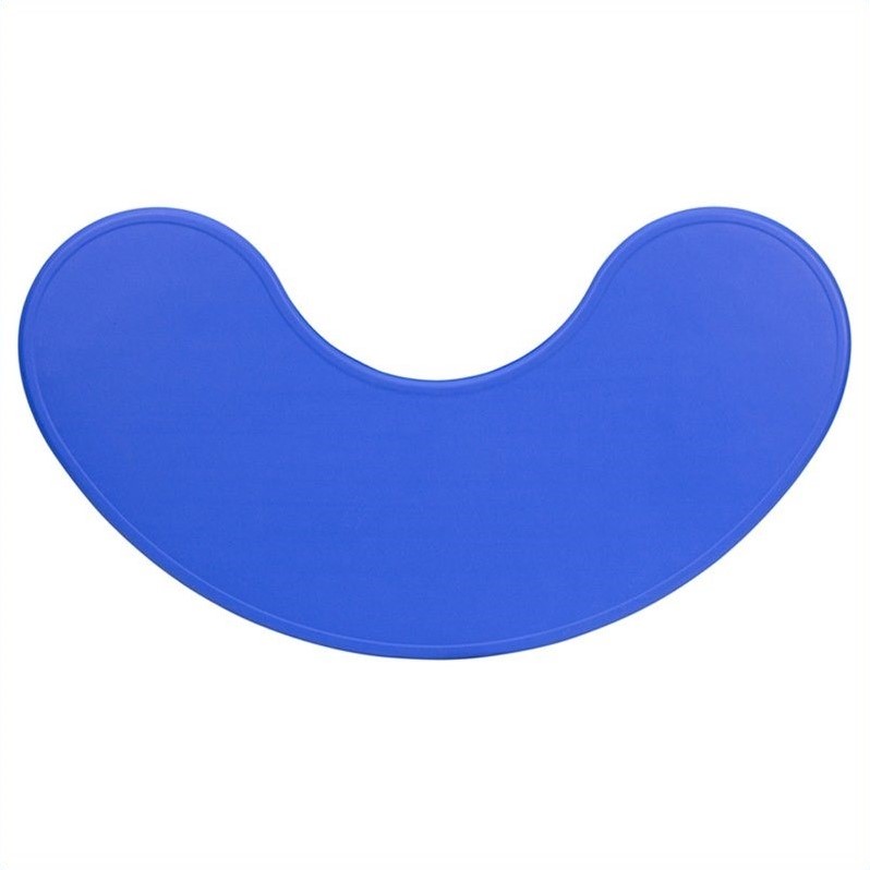 Flash Furniture Height Adjustable Half-moon Activity Table in Blue