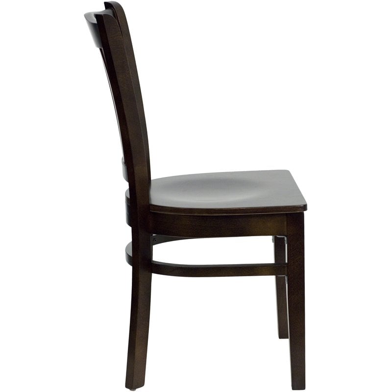 Flash Furniture Hercules Series Restaurant Dining Chair in Walnut