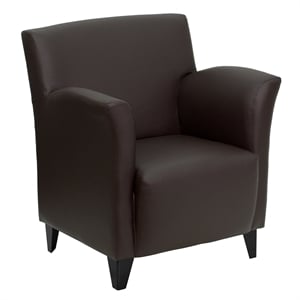 Flash Furniture Hercules Roman Series Reception Chair in Brown