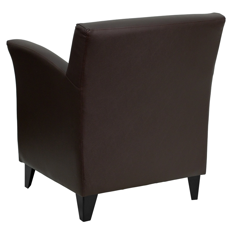 Flash Furniture Hercules Roman Series Reception Chair in Brown