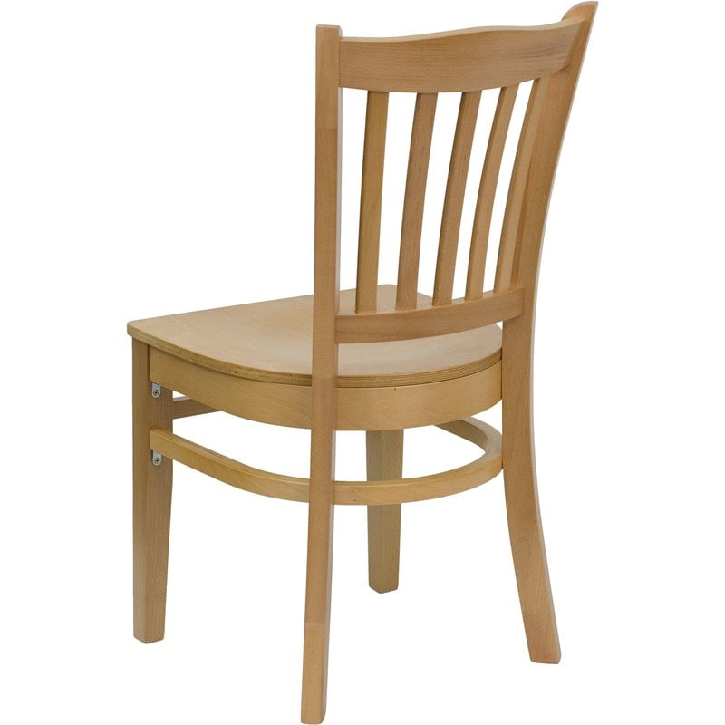 Flash Furniture Hercules Vertical Slat Back Restaurant Dining Chair
