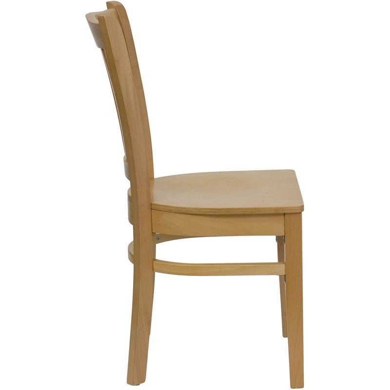 Flash Furniture Hercules Vertical Slat Back Restaurant Dining Chair