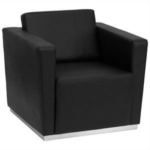 flash furniture hercules trinity series contemporary chair in black