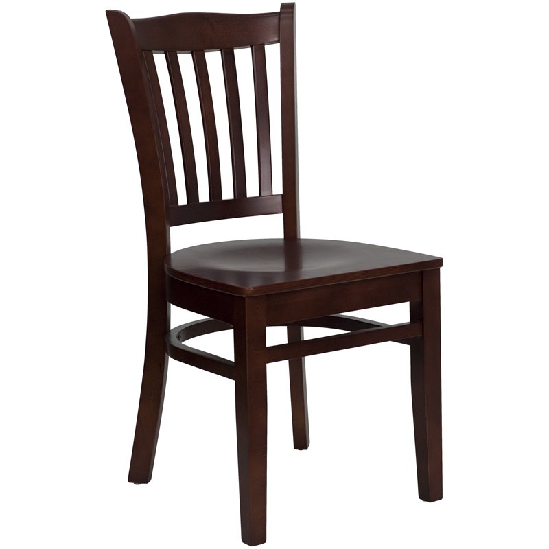 Flash Furniture Hercules Series Restaurant Dining Chair in Mahogany