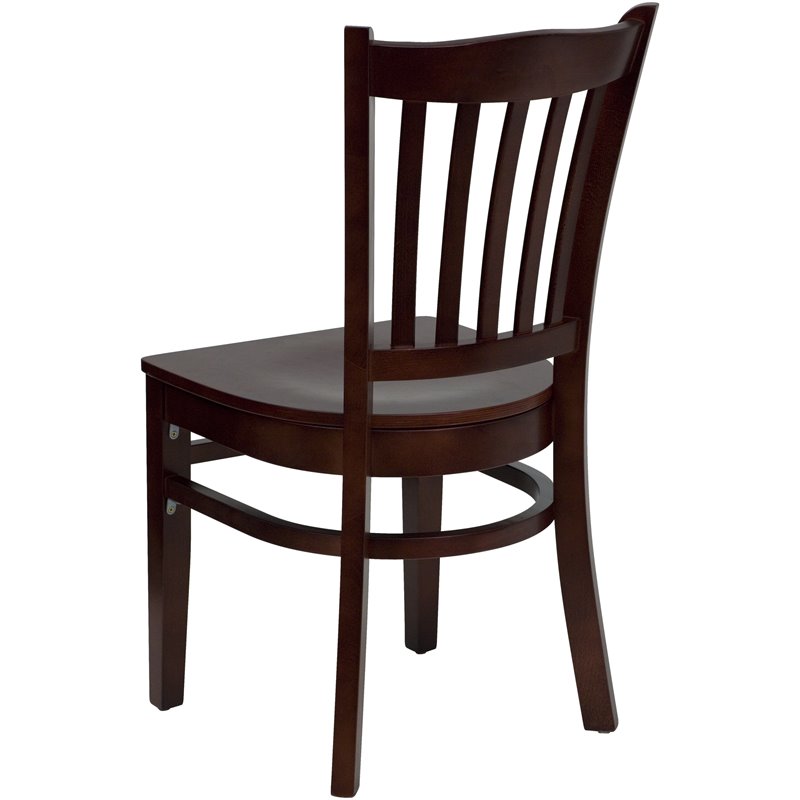 Flash Furniture Hercules Series Restaurant Dining Chair in Mahogany