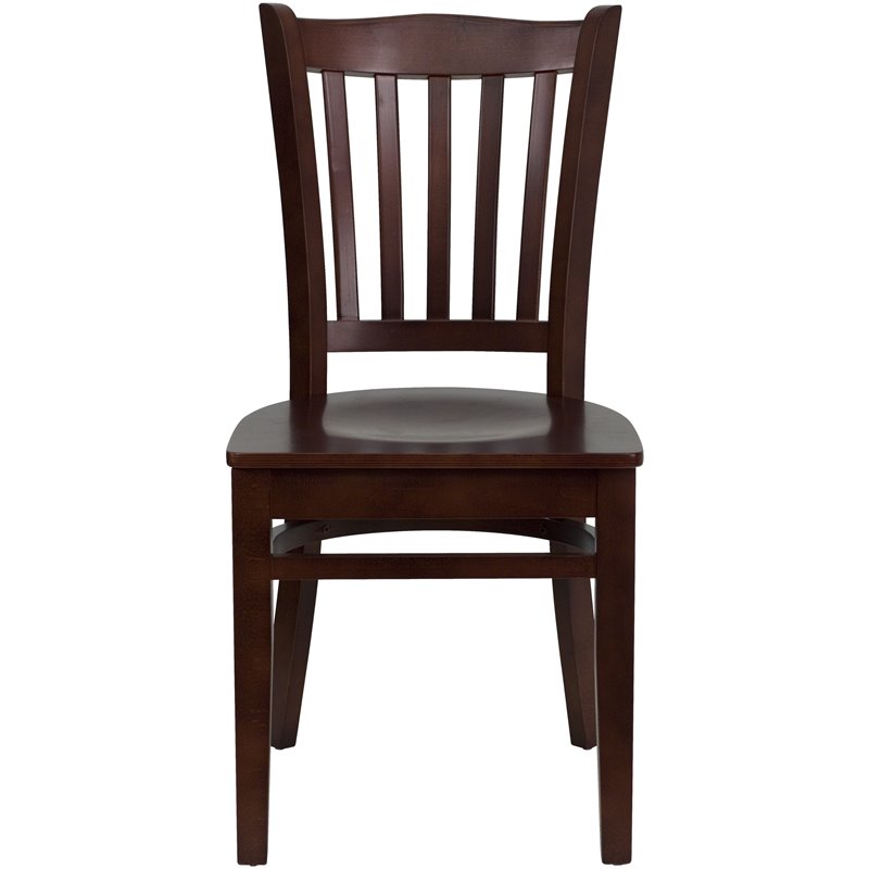 Flash Furniture Hercules Series Restaurant Dining Chair in Mahogany