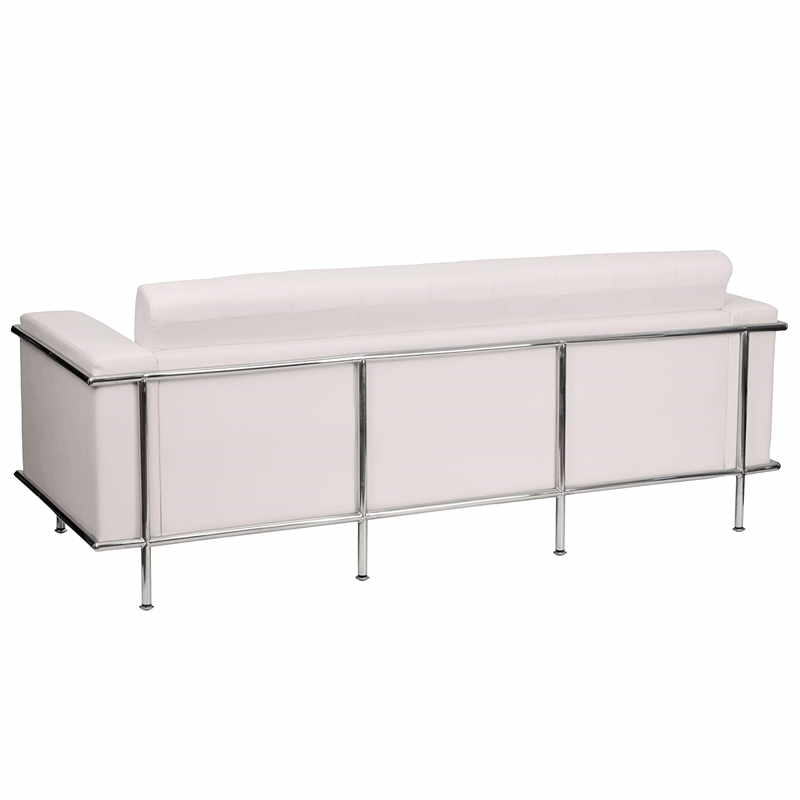 Flash Furniture Hercules Lesley Series Contemporary Sofa in White