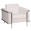 Flash Furniture Hercules Lesley Series Contemporary Chair in White