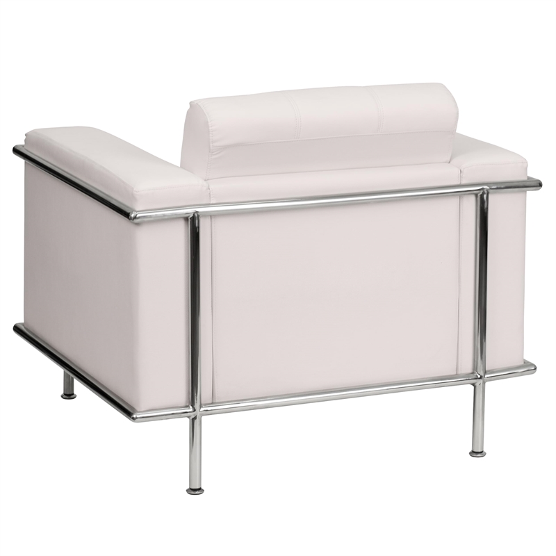 Flash Furniture Hercules Lesley Series Contemporary Chair in White