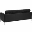 Flash Furniture Hercules Lacey Series Contemporary Sofa in Black