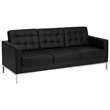 Flash Furniture Hercules Lacey Series Contemporary Sofa in Black