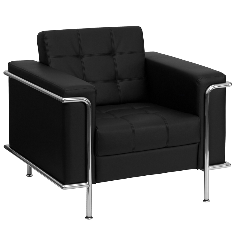 Flash Furniture Hercules Lesley Series Contemporary Chair in Black