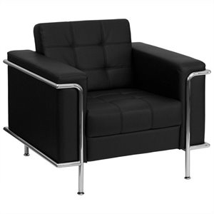 Flash Furniture Hercules Lesley Series Contemporary Chair in Black