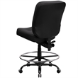 Flash Furniture Hercules Leather Drafting Chair in Black