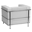 Flash Furniture Hercules Regal Leather Chair in White