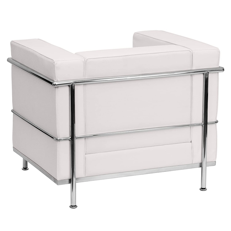 Flash Furniture Hercules Regal Leather Chair in White