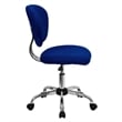 Flash Furniture Mid-Back Mesh Office Swivel Chair in Blue