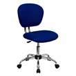 Flash Furniture Mid-Back Mesh Office Swivel Chair in Blue