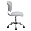 Flash Furniture Mid-Back Mesh Office Swivel Chair in White