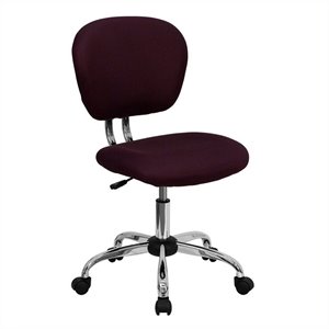 flash furniture contemporary mid back fabric upholstered office swivel chair