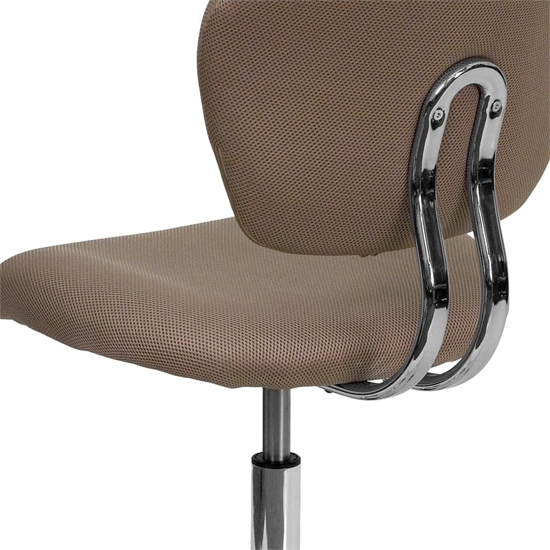 Flash Furniture Mid-Back Mesh Office Swivel Chair in Coffee Brown