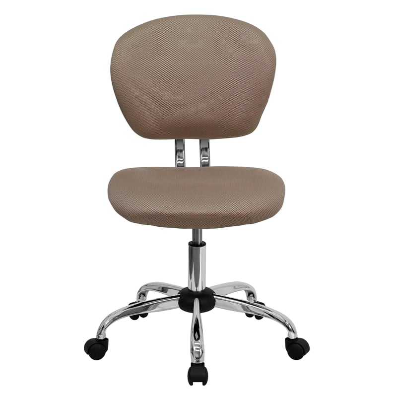 Flash Furniture Mid-Back Mesh Office Swivel Chair in Coffee Brown