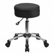 Flash Furniture Medical Ergonomic Stool Black and Chrome