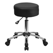 Flash Furniture Medical Ergonomic Stool Black and Chrome
