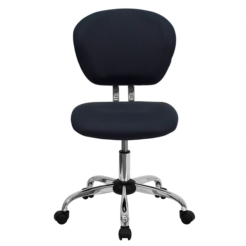 Flash Furniture Mid-Back Mesh Office Swivel Chair in Gray
