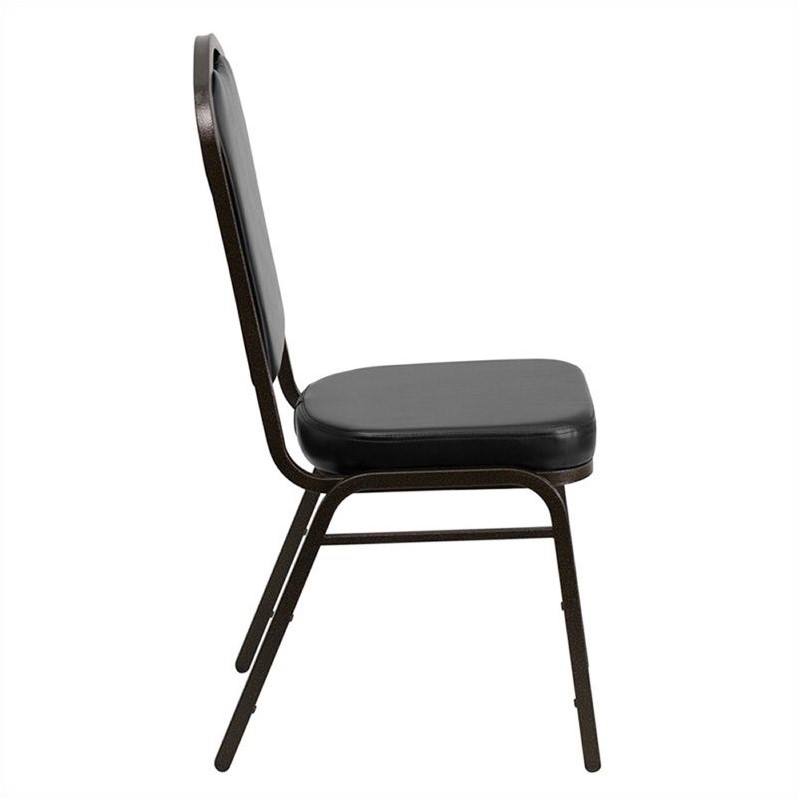 Flash Furniture Hercules Banquet Stacking Chair in Black