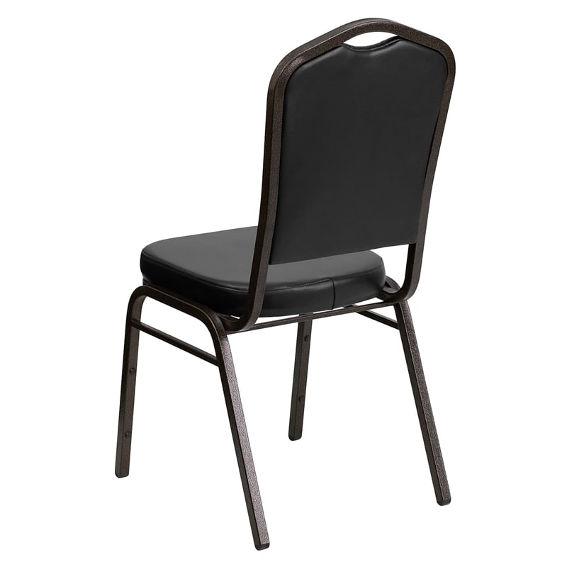 Flash Furniture Hercules Banquet Stacking Chair in Black