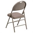 Flash Furniture Hercules Padded Metal Folding Chair in Beige