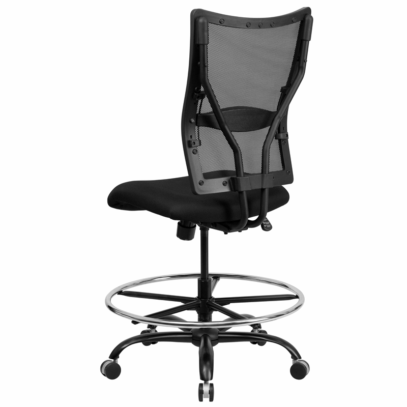 Flash Furniture Hercules Mesh Drafting Chair in Black