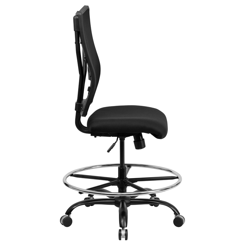 Flash Furniture Hercules Mesh Drafting Chair in Black