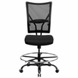 Flash Furniture Hercules Mesh Drafting Chair in Black