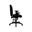 Flash Furniture Multi-Functional Ergonomic Office Swivel Chair in Black