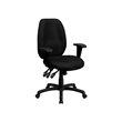Flash Furniture Multi-Functional Ergonomic Office Swivel Chair in Black