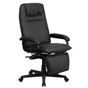 flash furniture leather high back reclining executive office swivel chair