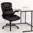 Flash Furniture High Back Leather Executive Office Chair in Black