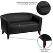 Flash Furniture Hercules Imperial Leather Loveseat in Black