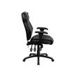 Flash Furniture High Back Faux Leather Executive Office Chair in Black