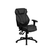 Flash Furniture High Back Faux Leather Executive Office Chair in Black