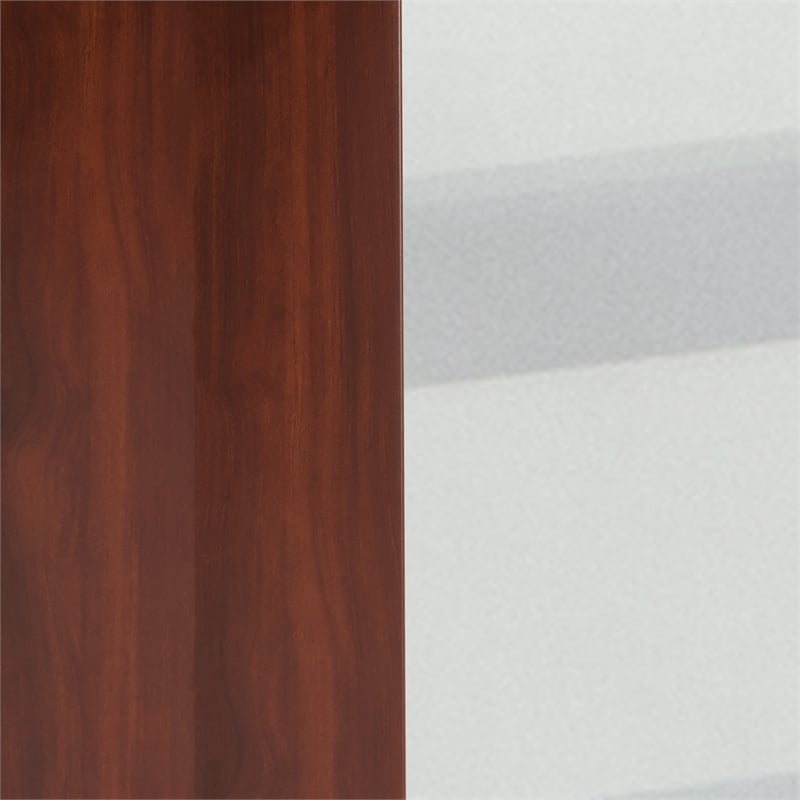 Flash Furniture Glass Keyboard Computer Desk In Clear Cherry