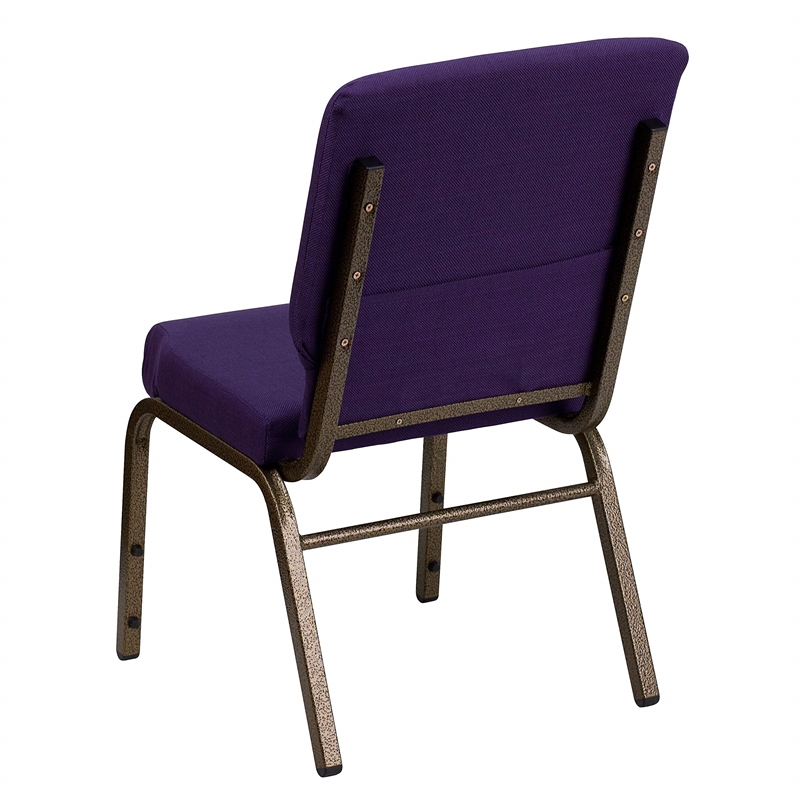 Flash Furniture Hercules Church Stacking Chair in Royal Purple