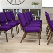 Flash Furniture Hercules Church Guest Chair in Royal Purple